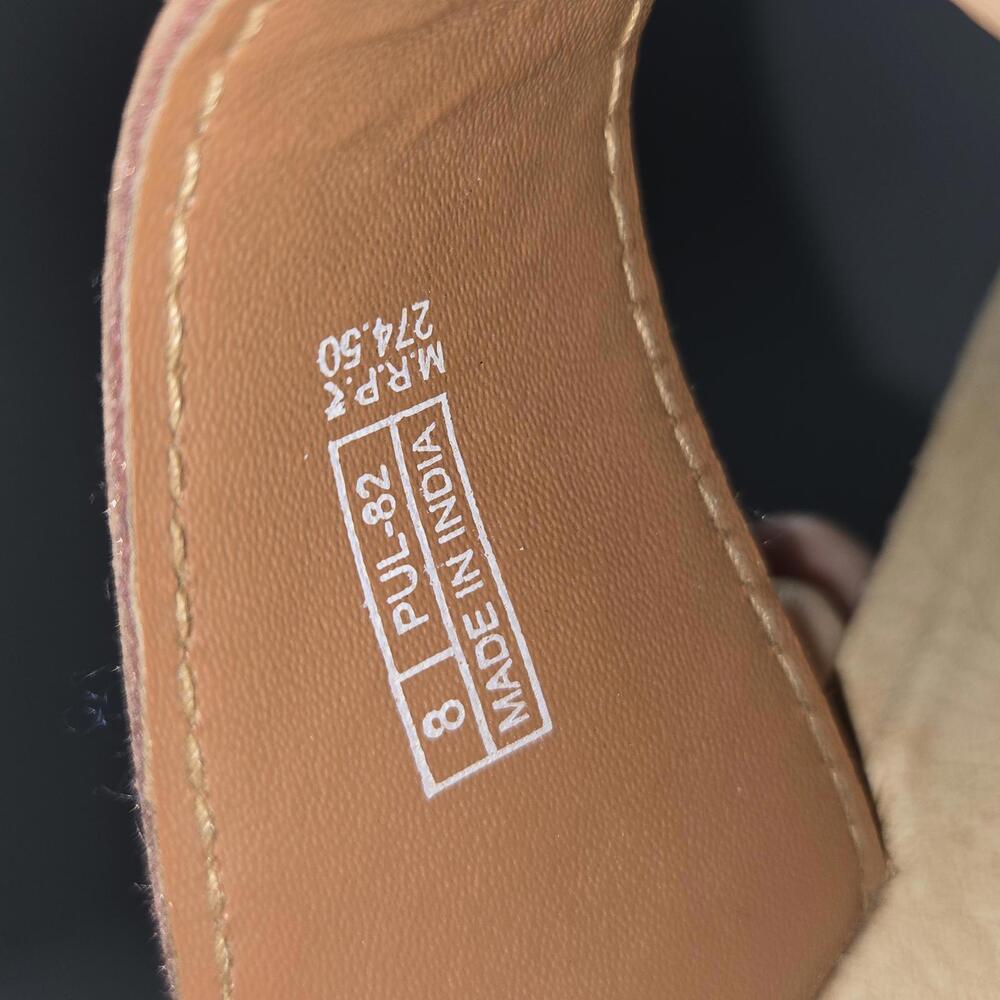 0281 Flite PUL-82 Womens Flat Tan Daily Wear Sandal Size 8 - Picture 8 of 9